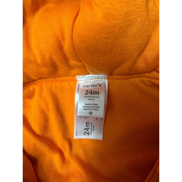 Carters Orange Carrot Halloween Costume Hooded Vest Baby Toddler 24 Months - Picture 4 of 4